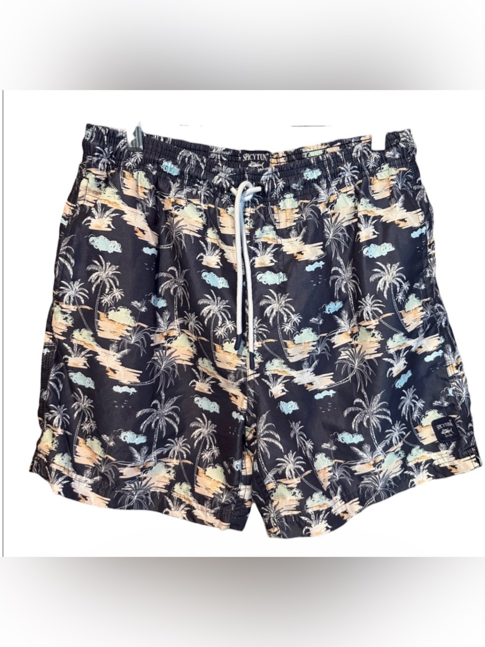 💰BOGO FREE Spicy Tuna Men’s Tropical Pattern Swim Trunks